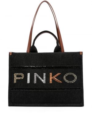 Geantă shopper Pinko negru