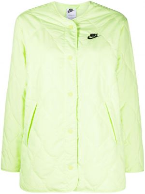 Oboustranná prošívaná bunda Nike zelená