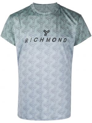 Camiseta con estampado geométrico John Richmond gris