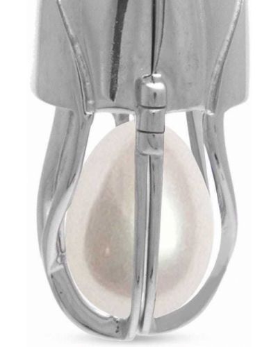 Náušnice s perlami Capsule Eleven stříbrné