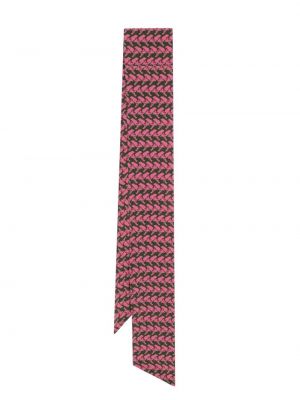 Sciarpa di seta in tessuto jacquard Odeeh rosa
