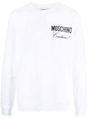 Trykt sweatshirt Moschino hvit