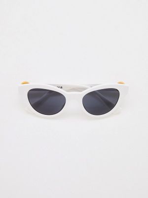 Белые очки солнцезащитные Versace