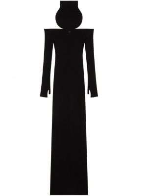 Μάξι φόρεμα Courreges μαύρο