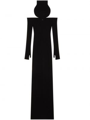 Robe de soirée en tricot Courrèges noir