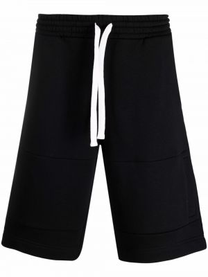 Pantalones cortos deportivos con cordones Ermenegildo Zegna negro
