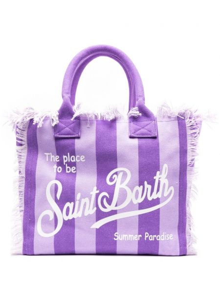 Paplūdimio krepšys Mc2 Saint Barth violetinė