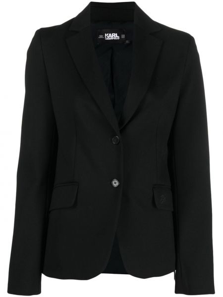 Priliehavé sako s výšivkou Karl Lagerfeld čierna
