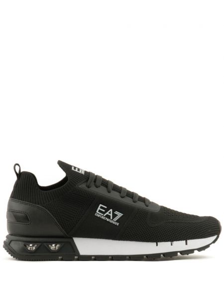 Πλεκτά sneakers Ea7 Emporio Armani μαύρο