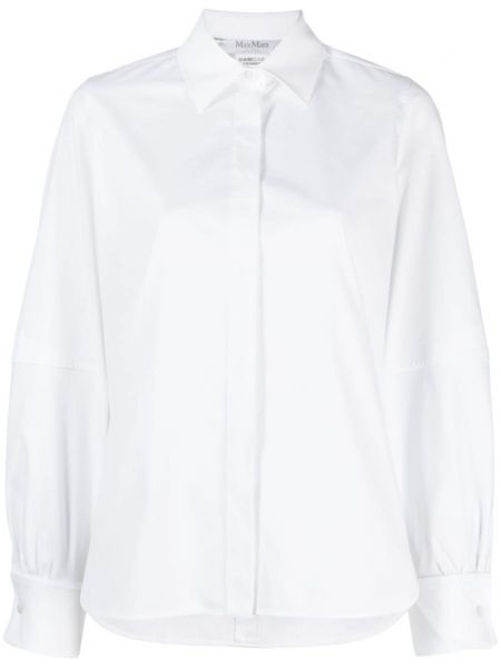 Βαμβακερό πουκάμισο Max Mara λευκό