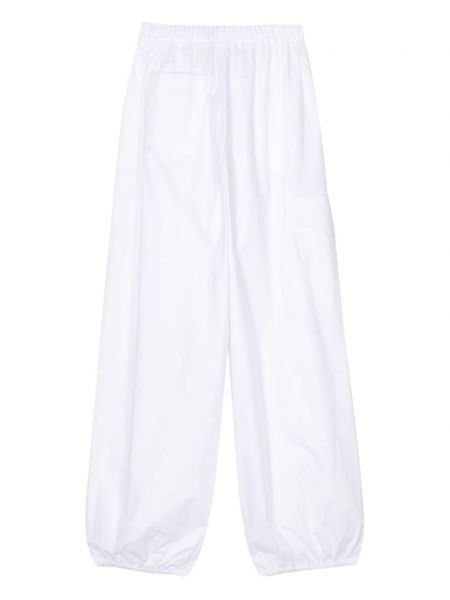 Pantalon cargo en coton avec poches Merci blanc