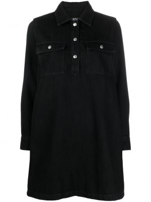 Robe chemise A.p.c. noir