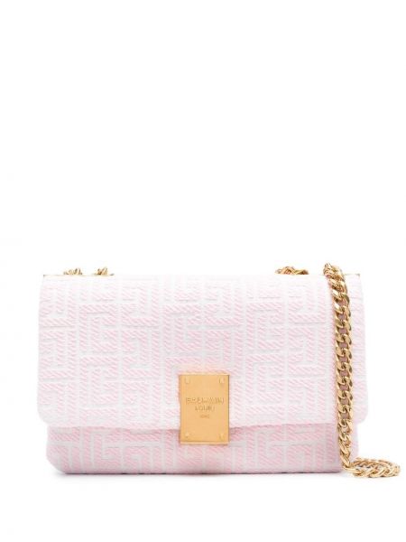 Jacquard mini bag Balmain rosa