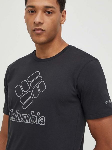Koszulka z nadrukiem Columbia czarna