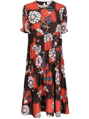 Trykt floral dress Ymc rød