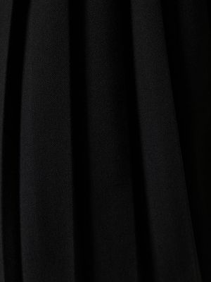 Plisuotas mini sijonas iš viskozės Mm6 Maison Margiela juoda