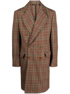 Kostkovaný vlněný kabát Vivienne Westwood