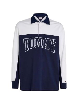 Oversized rövid ujjú pólóing Tommy Jeans kék