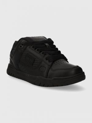 Sneakersy skórzane Tommy Jeans czarne