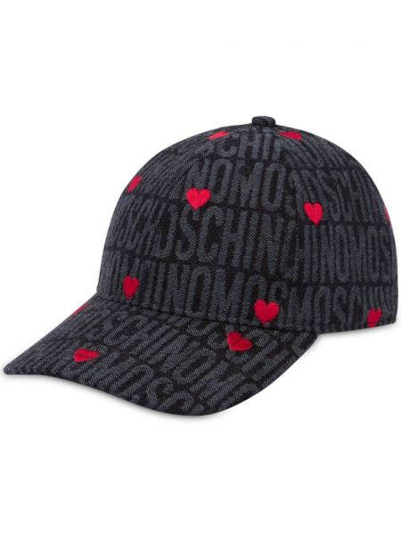 Broderet cap Moschino sort