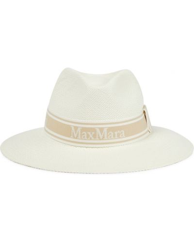 Соломенные шляпа Max Mara, белый