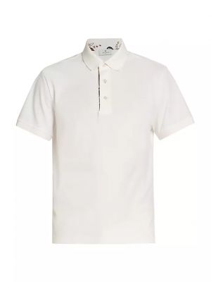 Рубашка поло с контрастной планкой Etro белый