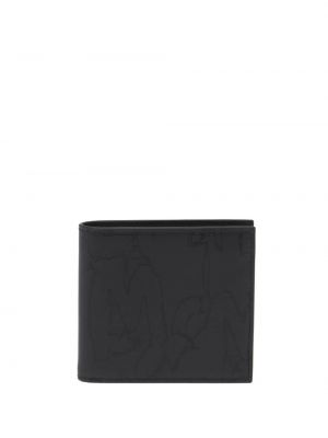Kožená peněženka s potiskem s abstraktním vzorem Alexander Mcqueen