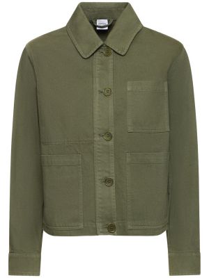 Bombažna jakna Aspesi zelena