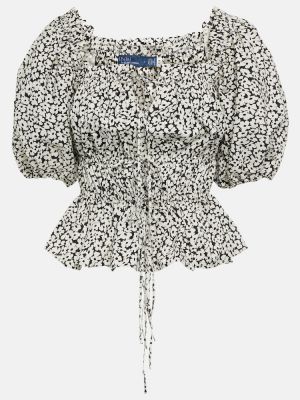 Φλοράλ βαμβακερή μπλούζα Polo Ralph Lauren