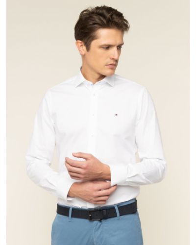 Bílá slim fit košile Tommy Hilfiger Tailored