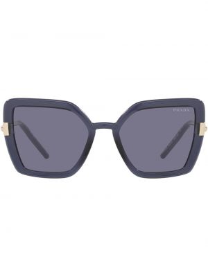 Gafas de sol con estampado geométrico oversized Prada Eyewear azul