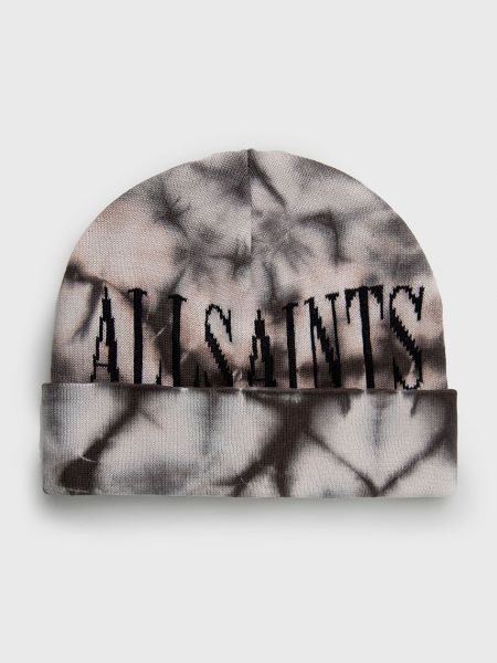 Вълнена шапка Allsaints черно