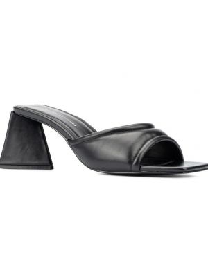 Мюли на каблуке на широком каблуке Fashion To Figure черные