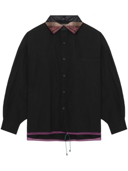 Βαμβακερό πουκάμισο Kolor μαύρο