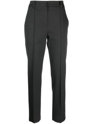 Pantaloni slim fit plissettati Brunello Cucinelli grigio