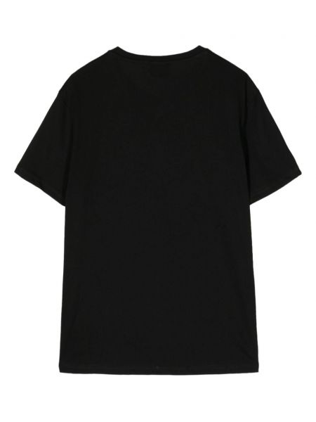 Bavlněné tričko se zebřím vzorem Ps Paul Smith černé