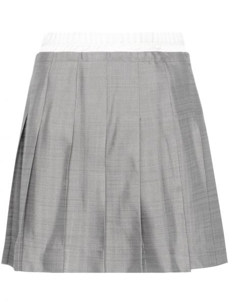 Plisované mini sukně Sandro šedé