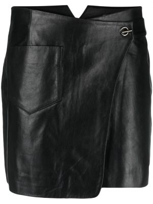 Kožená sukňa Ba&sh čierna