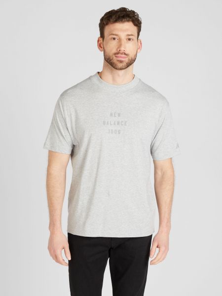 Majica s melange uzorkom New Balance siva