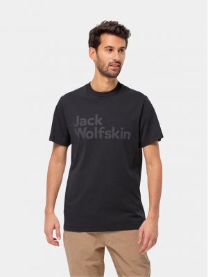 Priliehavé tričko Jack Wolfskin čierna