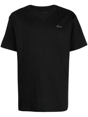 Βαμβακερή μπλούζα με σχέδιο Off Duty μαύρο