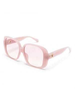 Oversized sluneční brýle Linda Farrow růžové