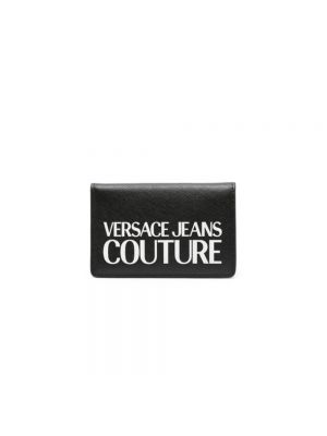 Portfel z nadrukiem Versace Jeans Couture czarny
