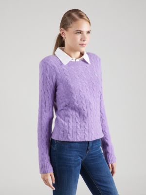 Kasmír gyapjú szvetter Polo Ralph Lauren lila