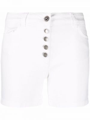 Pernate kratke hlače s gumbima Liu Jo bijela