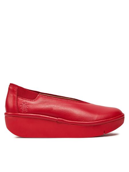 Chaussures de ville Fly London rouge