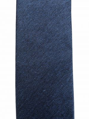 Corbata con bordado con estampado geométrico Corneliani azul