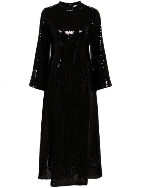 Dlouhé šaty s flitry Batsheva černé