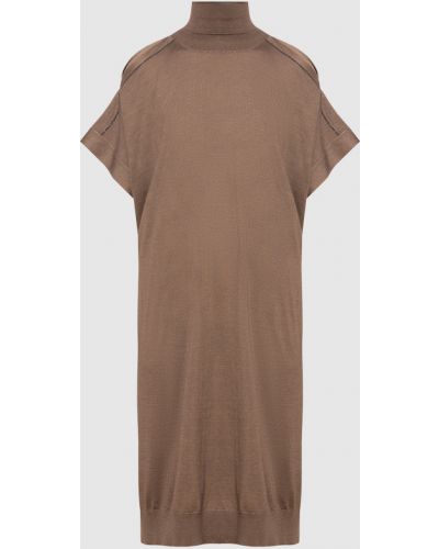 Сукня Brunello Cucinelli коричнева