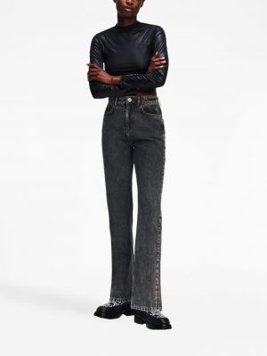 Straight fit džíny Karl Lagerfeld Jeans černé